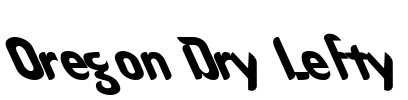 Oregon Dry Lefty Font Image