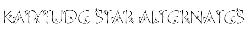 Katytude Star Alternates Font Image