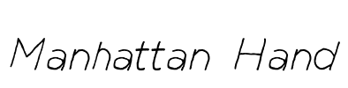 Manhattan Hand Font Image