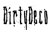 DirtyDeco Font Image