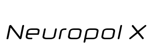 Neuropol X Font Image