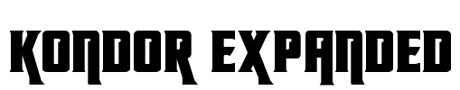 Kondor Expanded Font Image