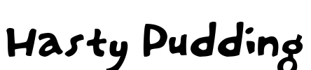 Hasty Pudding Font Image