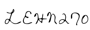 LEHN270 Font Image