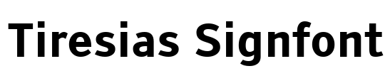Tiresias Signfont