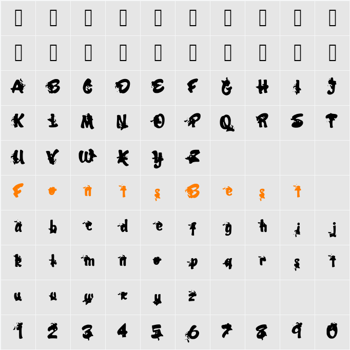 DeadJohn Character Map