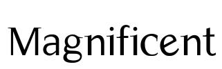 Magnificent Font Image