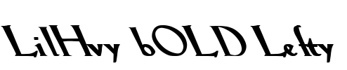 LilHvy bOLD Lefty Font Image