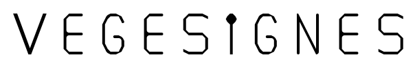 VEGESIGNES Font Image