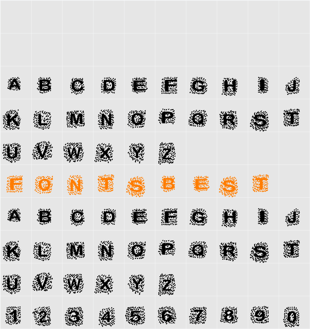The Rain Character Map