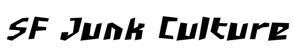 SF Junk Culture Font Image