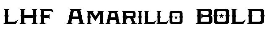 LHF Amarillo BOLD Font Image