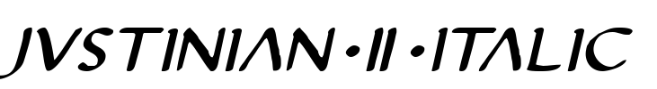 Justinian 2 Italic Font Image