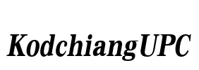 KodchiangUPC Font Image
