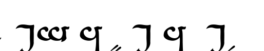 Tengwar Sindarin-A Font Image