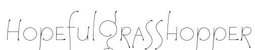 HopefulGrasshopper Font Image