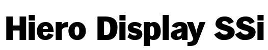 Hiero Display SSi Font Image