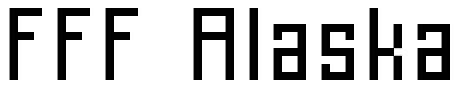 FFF Alaska Font Image