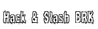 Hack & Slash BRK Font Image
