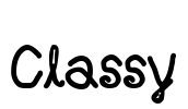 Classy Font Image