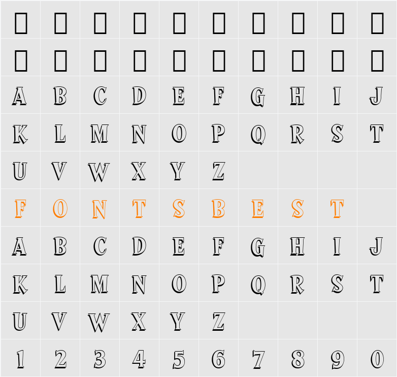 194-CAI978 Character Map
