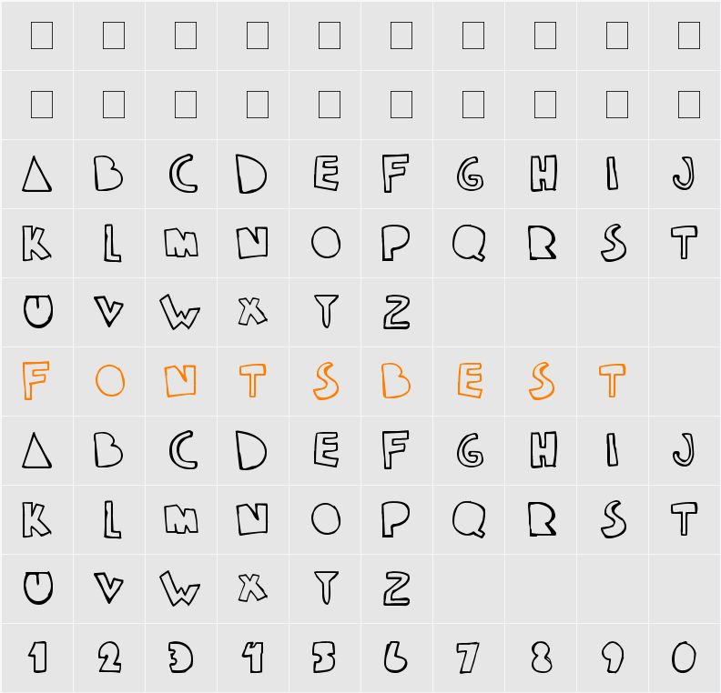 klam Character Map
