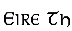 Eire Th Font Image