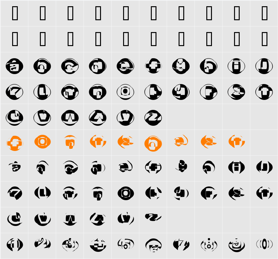 BrokentTradition Character Map