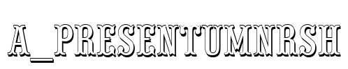 a_PresentumNrSh Font Image