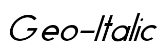 Geo-Italic