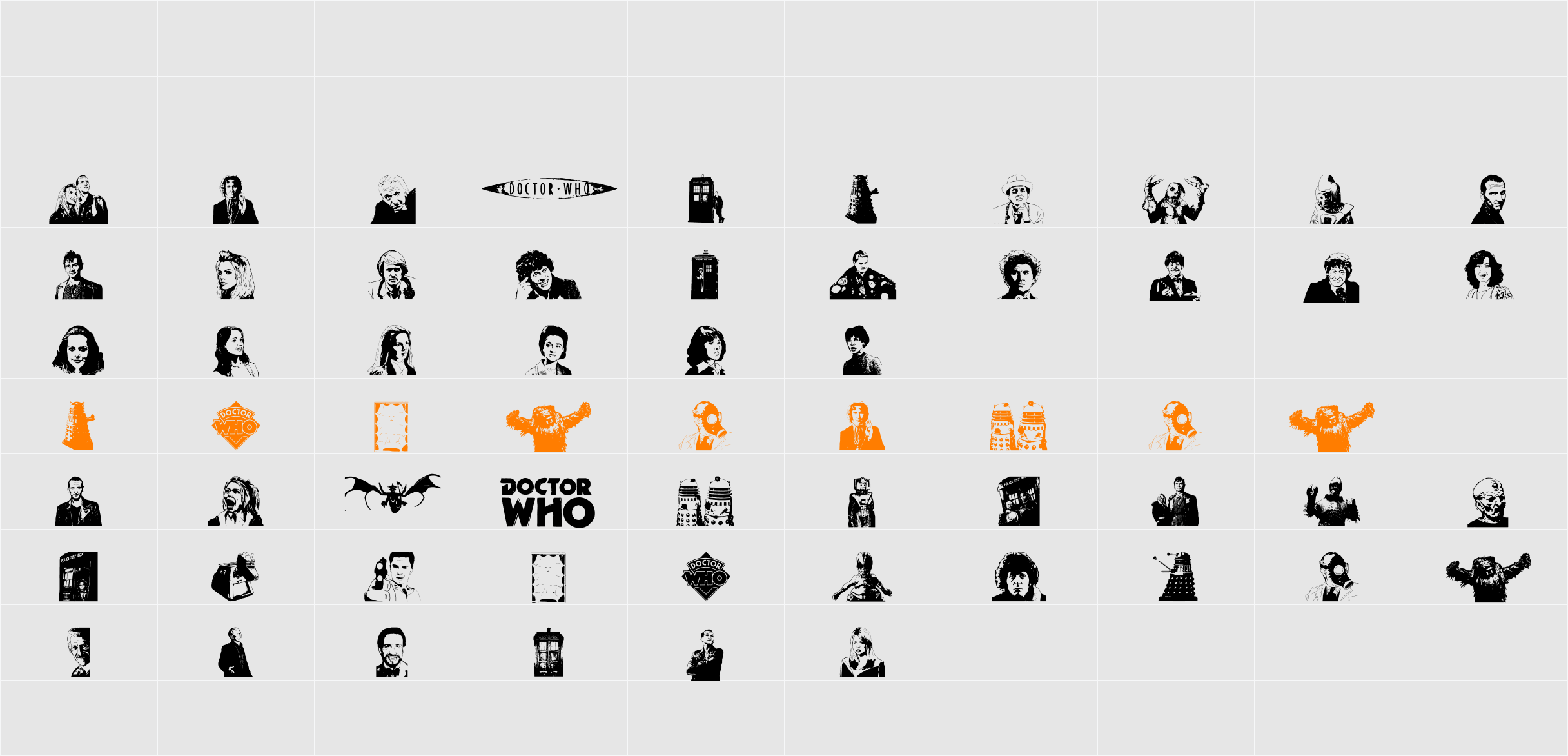 Doctor Who 2006 Character Map