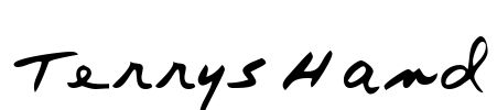 TerrysHand Font Image