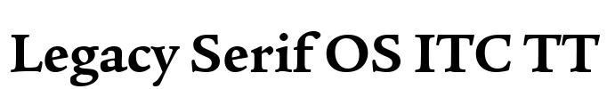 Legacy Serif OS ITC TT Font Image