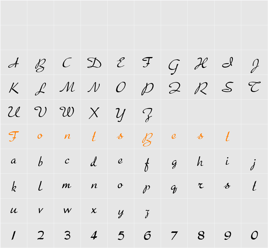 Presto Character Map