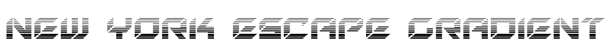 New York Escape Gradient Font Image