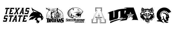 Sun Belt Font Image