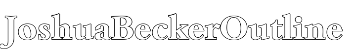 JoshuaBeckerOutline