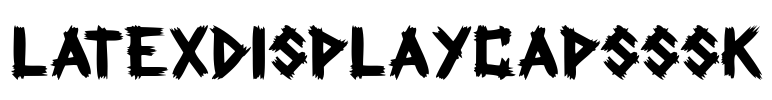 LatexDisplayCapsSSK Font Image