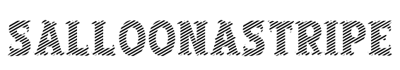SalloonAStripe Font Image