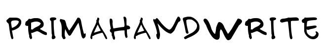 PRIMAHANDWRITE Font Image