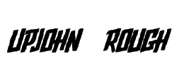 Upjohn  Rough Font Image