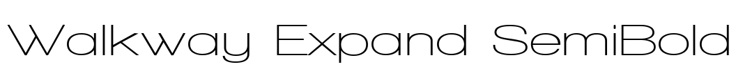 Walkway Expand SemiBold Font Image