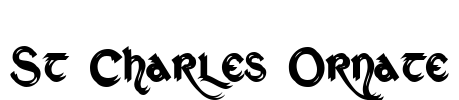 St Charles Ornate Font Image