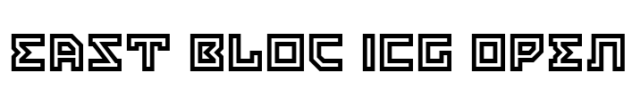 East Bloc ICG Open Font Image