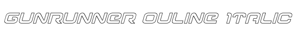 Gunrunner Ouline Italic