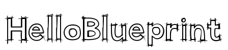 HelloBlueprint Font Image
