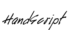 HandScript Font Image