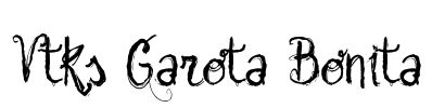 Vtks Garota Bonita Font Image