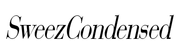 SweezCondensed Font Image