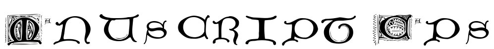 Manuscript Caps Font Image